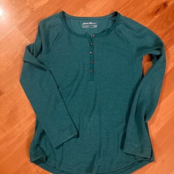 Eddie Bauer Forest Green Outdoor Top - Picture 3 of 8